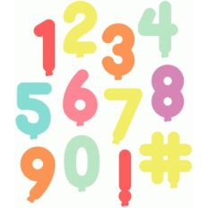 number balloons