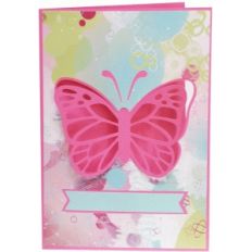 butterfly 5x7" popup card