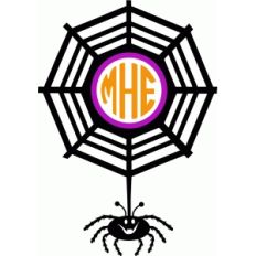 spider in web monogram