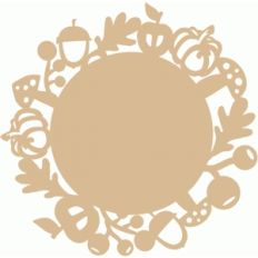 autumn circle label