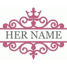 crown flourish split title