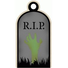 rip halloween grave tag