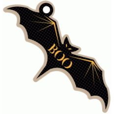 halloween boo bat tag