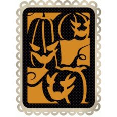 intricate jack o'lantern tag