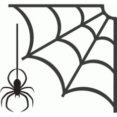 simple spider web corner