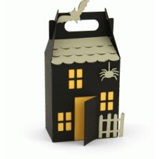 3d haunted house treat box