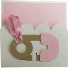 baby brooch card