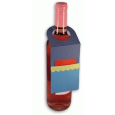 bottle tag with gift card holder