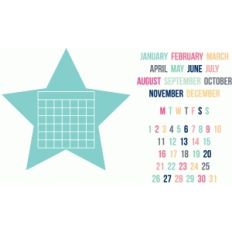 build a calendar star