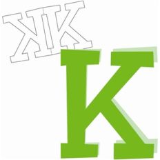 k shaped card