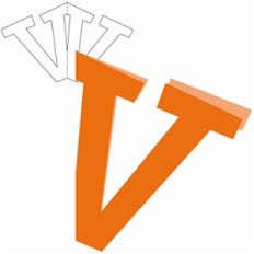 v shaped card