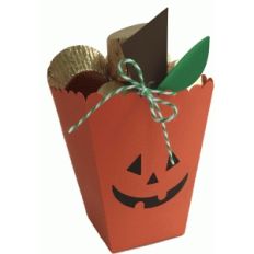 pumpkin jack-o-lantern popcorn box