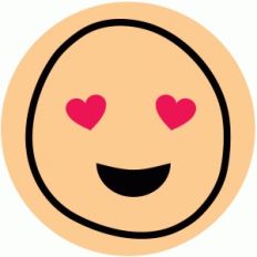 heart eyes smiley icon
