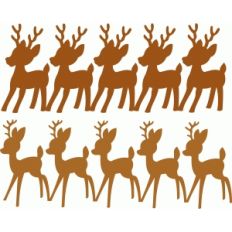reindeer christmas borders
