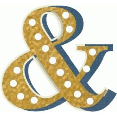 gold ampersand