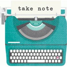 take note typewriter