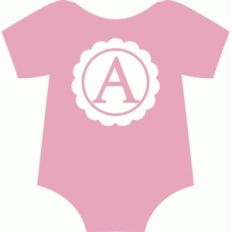 onesie monograms - girl