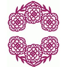blooming lace swag border