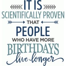 it is scientifically proven - birthdays phrase