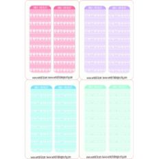 pastel daily routine checklists