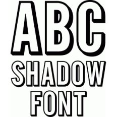 lw shadow font