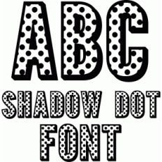 LW Shadow Dot Font