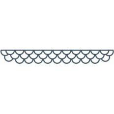 scallop lacy border