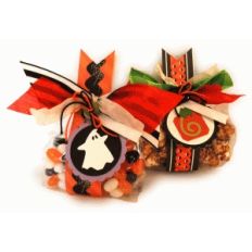 halloween bag wraps and tags