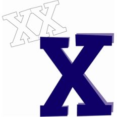 x shaped card