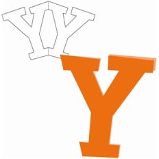 y shaped card