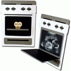 bun in the oven sonogram frame