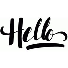 hello lettering