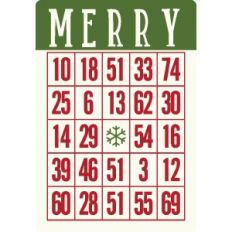 christmas bingo card