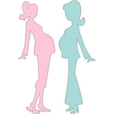 pregnant silhouettes