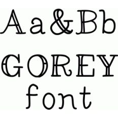 gorey font