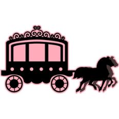 princess carriage with horses