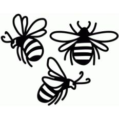 three bees