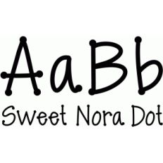 sweet nora dot font