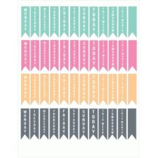 planner days vertical labels