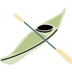 kayak and oars