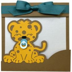 baby leopard card