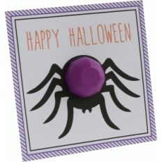 happy halloween lip balm card