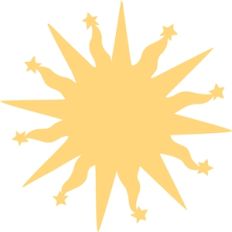 sun with stars