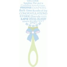 baby rattle wall art
