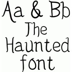 the haunted font