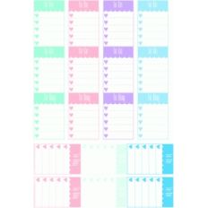 weekly sidebar goals stickers