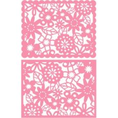 a2 floral lace card front