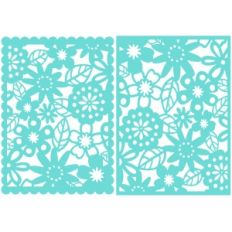 5x7 floral lace card fronts