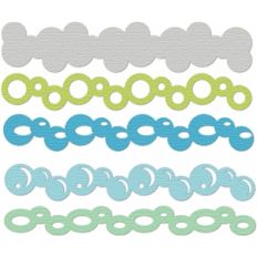 border set bubbles and clouds