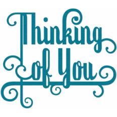 phrase - thinking of you